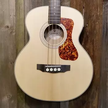 Басс гитара Guild Jumbo Junior Bass with Electronics - Natural Flamed Maple w/ Gig Bag