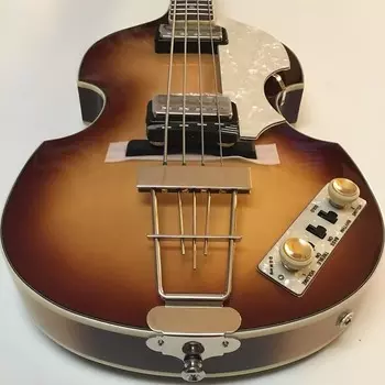 Басс гитара Hofner CT Beatle Bass Guitar In Sunburst With Hard Fitted Case
