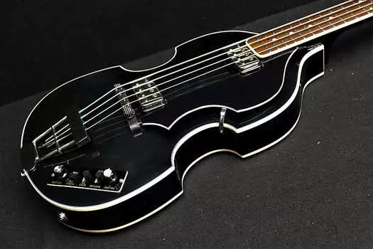 Басс гитара Hofner HCT-500/1-BK Contemporary Beatle Bass Custom with Black Pickguard & German Control Plate