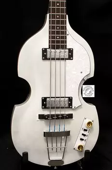 Басс гитара Hofner Ignition Pro Beatle Bass, HI-BB-PE-PW, Pearl White, w/Upgraded Features & Free Shipping!