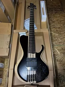 Басс гитара Ibanez 5-String Bass Workshop Bass Guitar - Weathered Black Low Gloss