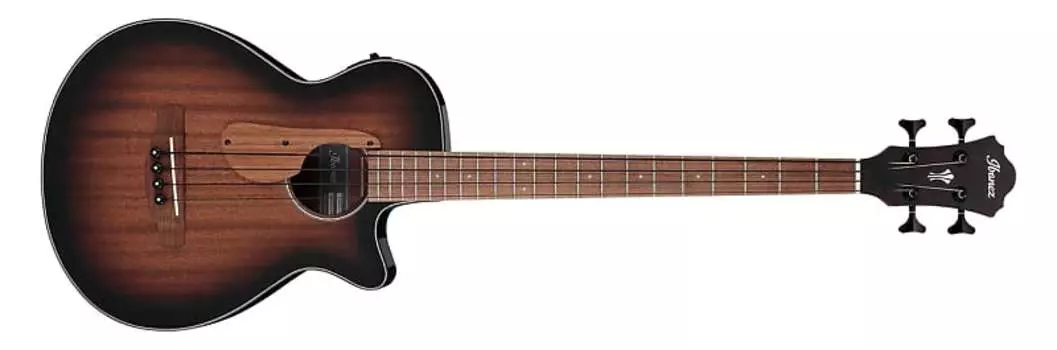 Басс гитара Ibanez AEGB24E AEG Acoustic/Electric Bass Guitar - Mahogany Sunburst High Gloss