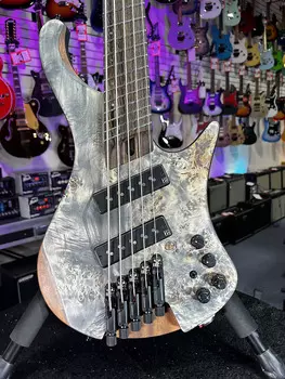 Басс гитара Ibanez Bass Workshop EHB1505MS 5-string Multi-scale Bass Guitar - Black Ice Flat Auth Dealer Free Ship! 631 GET PLEK’D!