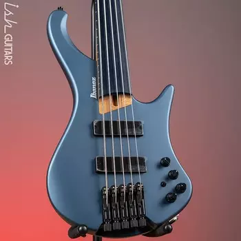 Басс гитара Ibanez EHB1005F Standard 5-String Fretless Multi-Scale Bass Arctic Ocean Matte