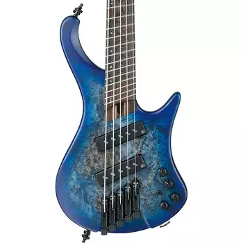 Басс гитара Ibanez EHB Ergonomic 5-String Headless Bass - Pacific Blue Burst Flat