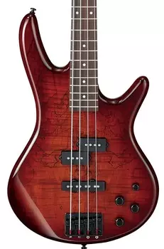 Басс гитара Ibanez GSR200SM-CNB Right Handed Electric Bass Guitar CNB-Charcoal Brown Burst