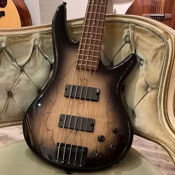 Басс гитара Ibanez GSR205SM Spalted Maple 5-String Bass - Natural Gray Burst