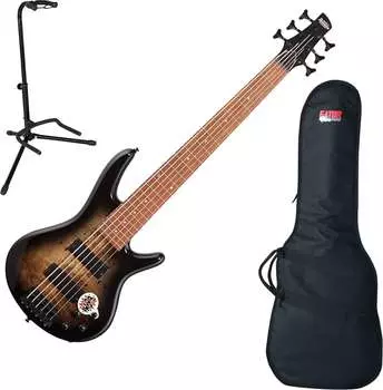 Басс гитара Ibanez GSR206SM Spalted Maple Electric Bass Bundle