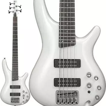 Басс гитара Ibanez Model SR305EPW SR Series 5-String Electric Bass Guitar in Pearl White