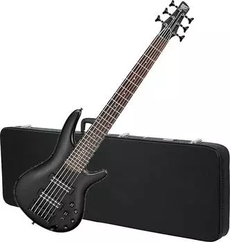 Басс гитара Ibanez SR306EB SR Standard Series 6-String Bass Guitar, Weathered Black w/ Case