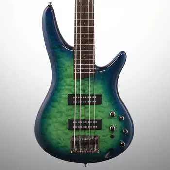 Басс гитара Ibanez SR405EQM Electric Bass, 5-String - Surreal Blue Burst