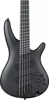 Басс гитара Ibanez SRMS625EX SR Iron Label 5-String Multi-Scale Bass Guitar, Black Flat