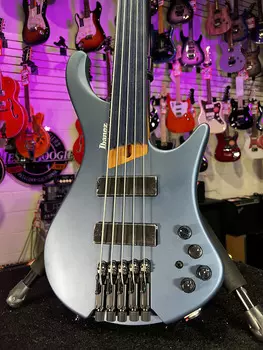 Басс гитара Ibanez Standard EHB1005F Fretless 5-string Bass Guitar - Arctic Ocean Matte Authorized Dealer Free Shipping! 286 GET PLEK’D!