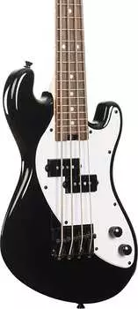 Басс гитара Kala Solid Body 4-String Fretted U-BASS, Jet Black w/ Gig Bag