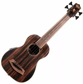 Басс гитара Kala U-Bass-EBY-FL Striped Ebony Fretless Acoustic-Electric U-Bass Ukulele