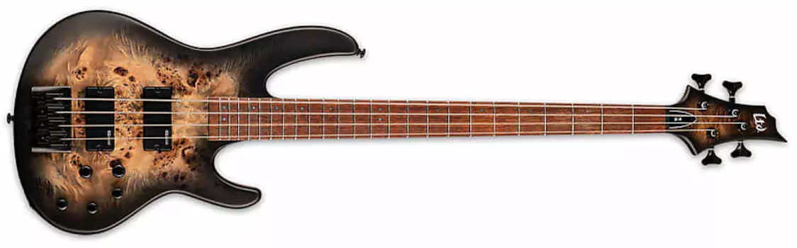 Басс гитара LTD D Series D-4 4 String Electric Bass in Black Natural Burst Satin