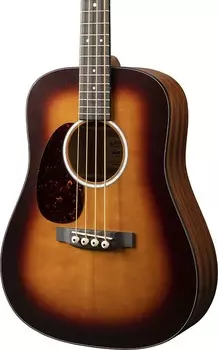 Басс гитара Martin DJR-10E Bass Left-Handed Acoustic-Electric Bass Guitar, Burst w/ Gig Bag