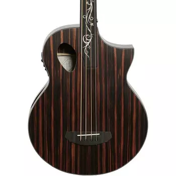 Басс гитара Michael Kelly Dragonfly 4 Port Acoustic-Electric Bass Guitar, Ovangkol Fretless Fingerboard, Java