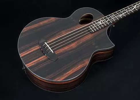 Басс гитара Michael Kelly Dragonfly 4 Port Java Ebony Acoustic Bass, Macasar Ebony