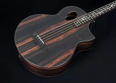 Басс гитара Michael Kelly MKD4SJESFS Dragonfly 4 Port Java Ebony Macasar Ebony Top 4-String Acoustic Bass Guitar