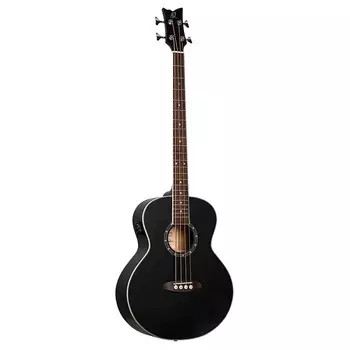 Басс гитара Ortega Acoustic Bass Deep Series 7 4-String Medium Scale Bass Spruce/Mahogany Satin Black - D7E-SBK-4