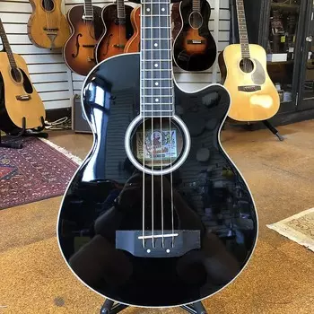 Басс гитара Oscar Schmidt OB100B Acoustic-Electric Bass Black w/Padded Gig Bag