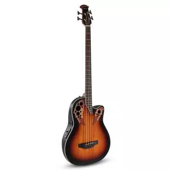 Басс гитара Ovation Celebrity Elite E-Acoustic Bass CEB44-1N, MS/Mid/Cutaway, New England Burst