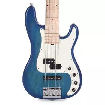 Басс гитара Sadowsky MetroLine 21-Fret Hybrid PJ Bass 5-String Swamp Ash Body Bora Blueburst Transparent Satin