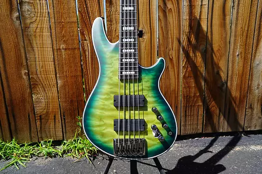 Басс гитара Schecter DIAMOND SERIES Signature Daniel Firth Hellraiser Extreme-5 - Cthulhu Burst Satin 5-String Bass Guitar