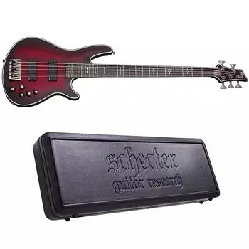 Басс гитара Schecter Hellraiser Extreme-5 Crimson Red Burst Satin 5-String Bass + Hard Case Extreme 5