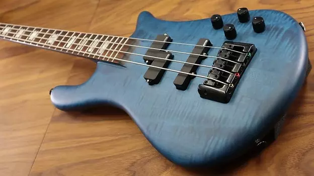 Басс гитара Spector Euro4 LX - Black & Blue Matte - Authorized Dealer