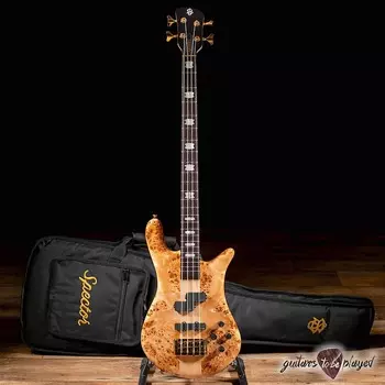 Басс гитара Spector Euro 4 LX EMG Bass Guitar – Poplar Burl Natural Gloss