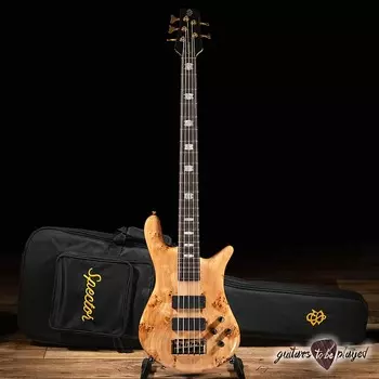 Басс гитара Spector Euro 5 LX 5-String EMG Bass Guitar – Poplar Burl Natural Gloss