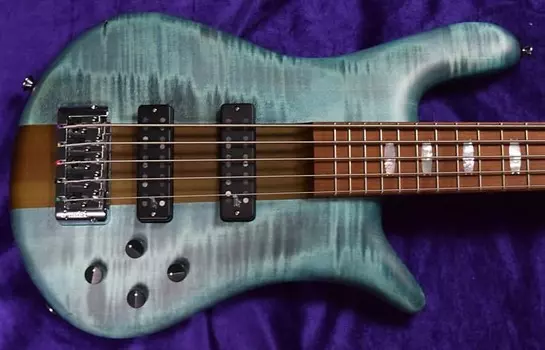 Басс гитара Spector Euro 5 RST, Turquoise Tide w/ Roasted Maple