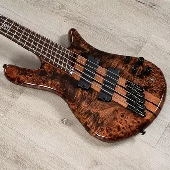 Басс гитара Spector NS Dimension 5 Multi-Scale 5-String Bass, Burl, Super Faded Black Gloss