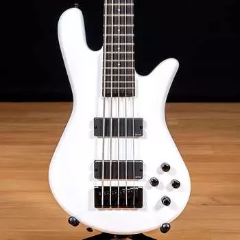Басс гитара Spector NS Ethos HP 5 Bass Guitar - White Sparkle Gloss SN W230730