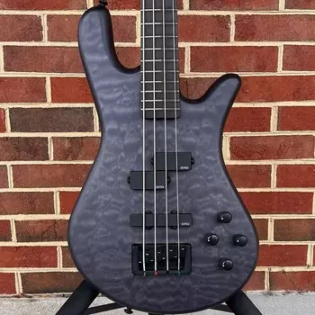 Басс гитара Spector NS Pulse II 4-String, Black Stain Matte, Quilted Maple Top, Roasted Maple Neck, EMG Pickups