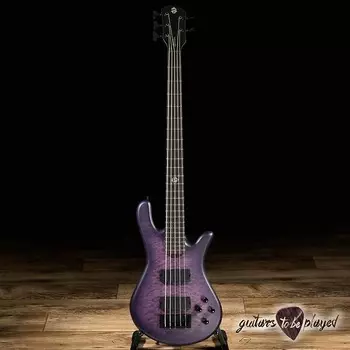 Басс гитара Spector NS PULSE II 5 String Quilt Maple/Swamp Ash EMG Bass – Ultra Violet Matte