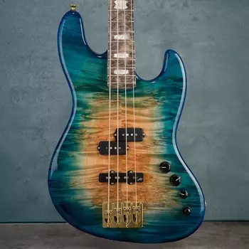 Басс гитара Spector USA Custom Coda4 Deluxe Bass Guitar - Desert Island Gloss - CHUCKSCLUSIVE - #154 - Display Model