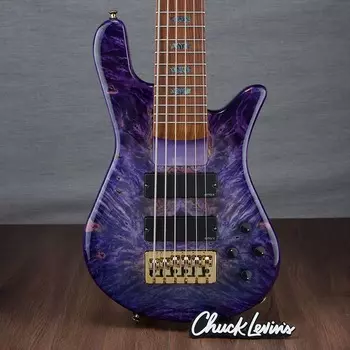 Басс гитара Spector USA Custom NS6 Bolt-On Bass Guitar - Rain Glow - CHUCKSCLUSIVE - #052
