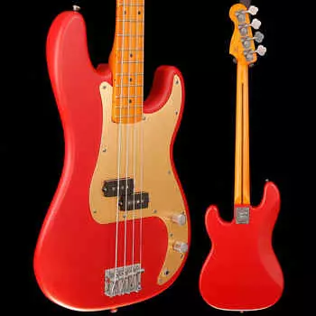 Басс гитара Squier 40th P Bass Maple Fb Vintage Edition, Satin Dakota Red 8lbs 15.3oz