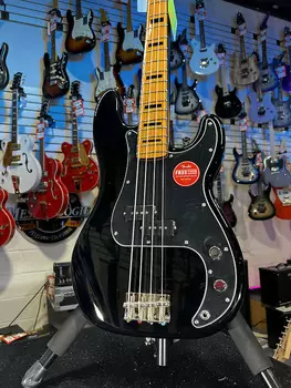 Басс гитара Squier Classic Vibe '70s Precision Bass - Black Authorized Dealer Free Shipping! 835 GET PLEK’D!
