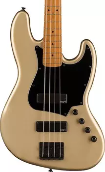 Басс гитара Squier Contemporary Active Jazz Bass HH, Roasted Maple Fingerboard, Black Pickguard, Shoreline Gold
