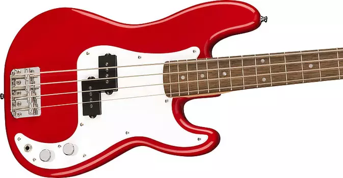 Басс гитара Squier Mini Precision Electric Bass Guitar, Laurel Fingerboard, Dakota Red