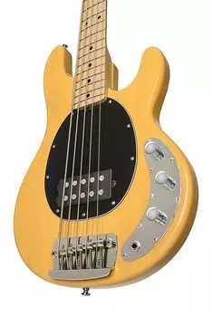 Басс гитара Sterling by Music Man StingRay 5 String Classic Butterscotch Bass Guitar