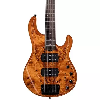 Басс гитара Sterling StingRay Ray35PB Amber with Poplar Burl Top Electric Bass