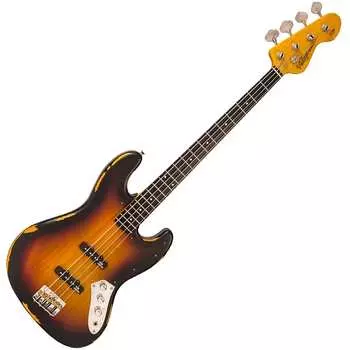 Басс гитара Vintage VJ74 ICON Bass, Wilkinson Bridge, Distressed Sunset Sunburst