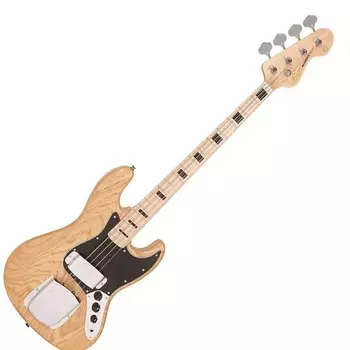 Басс гитара Vintage VJ74 ReIssued Maple Fingerboard Bass - Natural Ash