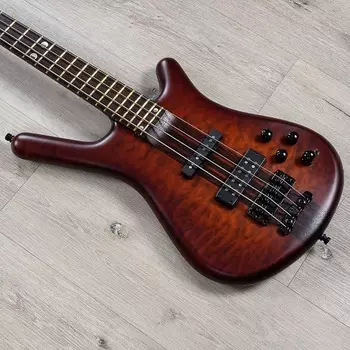 Басс гитара Warwick Custom Shop MB LTD Streamette 4 Bass, Amberburst Transparent Satin 19/35