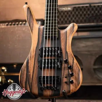 Басс гитара Warwick Masterbuilt Corvette $$ Neckt-hrough Limited Edition 2023, 5-String - Natural Oil Finish